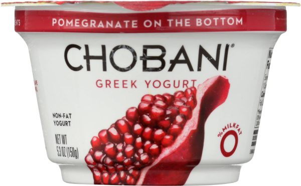 CHOBANI: Greek Yogurt Pomegranate on the Bottom Non-Fat, 5.3 oz Supply