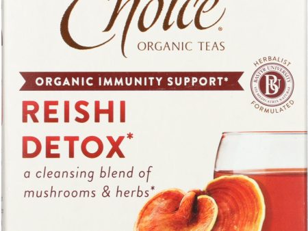 CHOICE TEA: Reishi Detox Mushroom Tea, 16 bg Hot on Sale