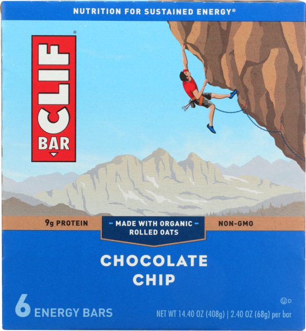 CLIF: Bar Chocolate Chip 6 pc, 14.4 oz Discount