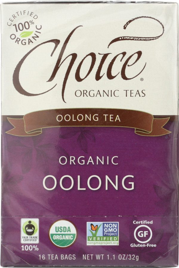 CHOICE ORGANIC TEAS: Oolong Tea 16 Tea Bags, 1.1 oz For Sale