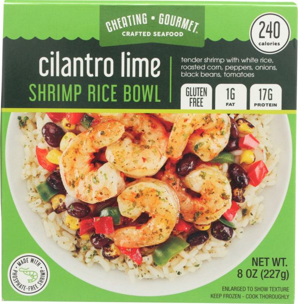 CHEATING GOURMET: Bowl Cilantro Lime Shrimp Rice, 8 oz Discount