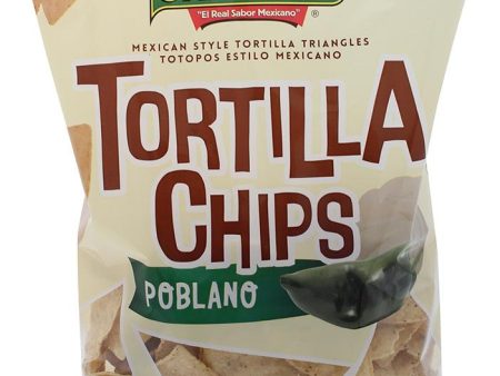 CHARRAS: Poblano Tortilla Chips, 12 oz Online