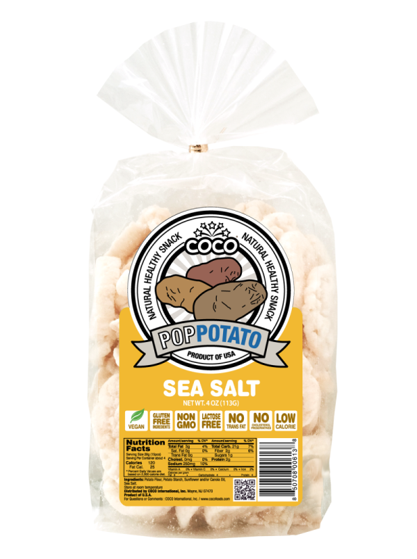 COCO LITE: Pop Patato Sea Salt, 4 oz on Sale