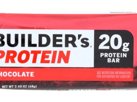 CLIF: Builder Protein Bar Chocolate, 2.4 oz Online now