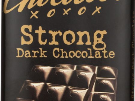 CHOCOLOVE: Strong Dark Chocolate Bar, 3.2 oz For Sale