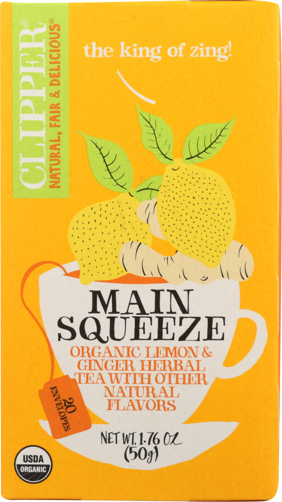 CLIPPER: Organic Main Squeeze Tea, 1.76 oz Hot on Sale