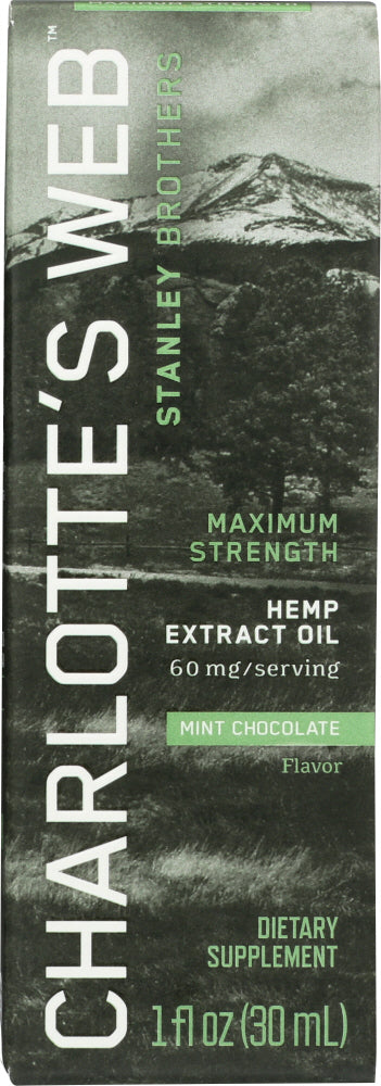 CHARLOTTES WEB: Maximum Strength Hemp Extract Oil Mint Chocolate, 1 oz Discount