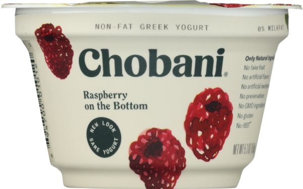 CHOBANI: YOGURT GREEK NON FAT RASPBERRY (5.300 OZ) Online Hot Sale