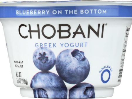 CHOBANI: Greek Yogurt Blueberry on the Bottom Non-Fat, 5.3 oz Online