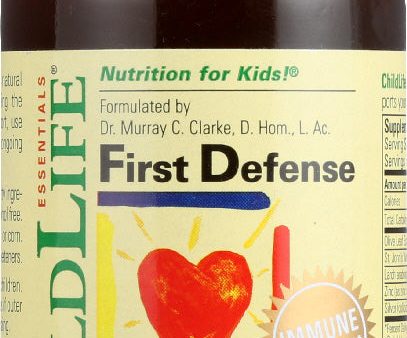 CHILDLIFE ESSENTIALS: First Defense Immune Formula, 4 oz Online Hot Sale