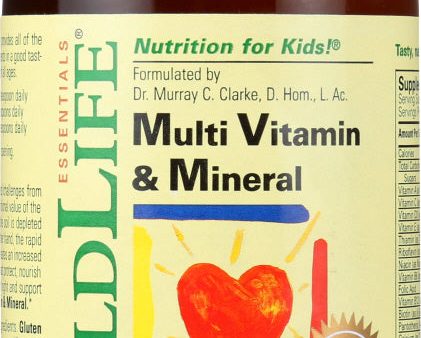 CHILDLIFE ESSENTIALS: Multi Vitamin and Mineral Natural Orange Mango Flavor, 8 oz Online Hot Sale