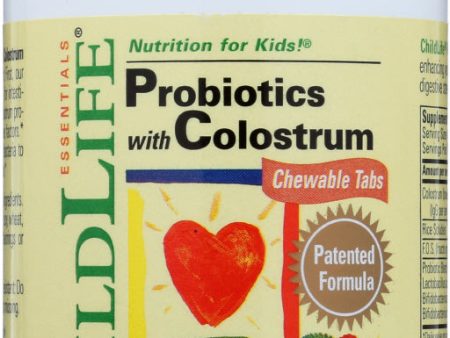 CHILD LIFE: Probiotics with Colustrum Mixed Berry Flavor, 90 tb For Cheap