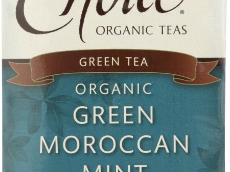 CHOICE TEA: Organic Green Moroccan Mint Tea, 16 bg Online Hot Sale