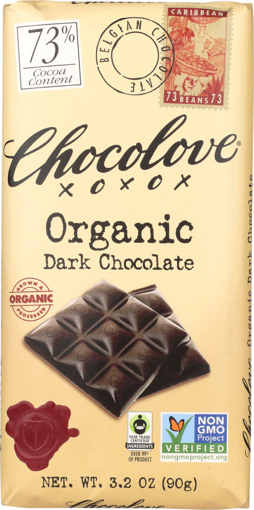 CHOCOLOVE: Organic Dark Chocolate Bar, 3.2 oz For Discount