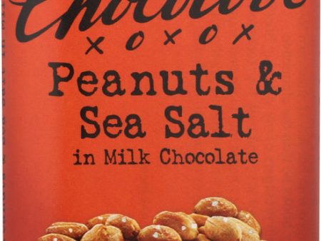 CHOCOLOVE: Peanuts & Sea Salt in Milk Chocolate, 3.2 oz For Sale