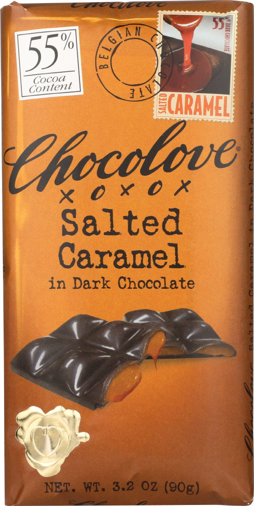 CHOCOLOVE: Dark Chocolate Caramel Bar, 3.2 oz For Cheap