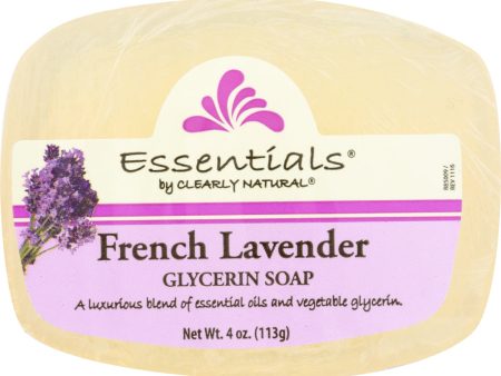 CLEARLY NATURAL: Soap Bar Glycerin French Lavender, 4 oz Online