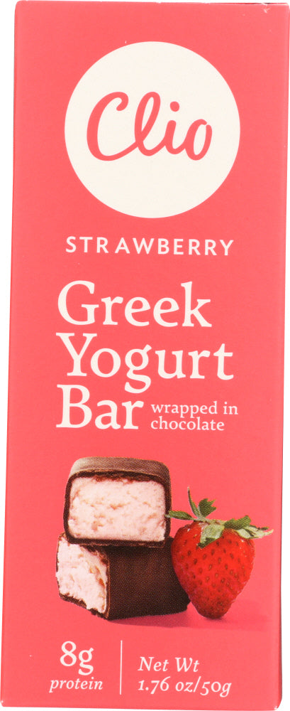 CLIO: Strawberry Greek Yogurt Bar, 1.76 oz Discount