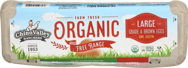 CHINO VALLEY: Organic Free Range Large Brown Eggs, 1 dz Online Sale