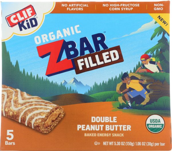 CLIF KID: Bar Double Peanut Butter, 5.3 oz Supply