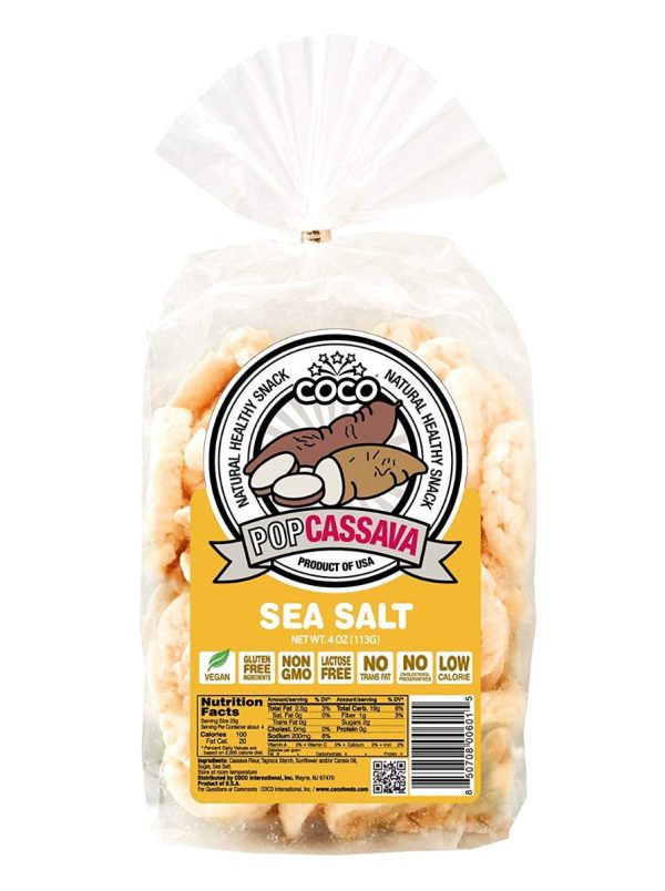 COCO LITE: Pop Cassava Sea Salt, 4 oz Fashion