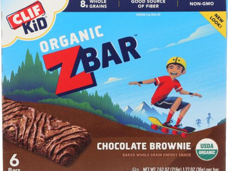 CLIF KID: Organic Zbar Chocolate Brownie 6 Bars, 7.62 Oz For Cheap