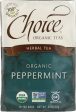 CHOICE TEA: Organic Peppermint Tea, 16 bg For Sale