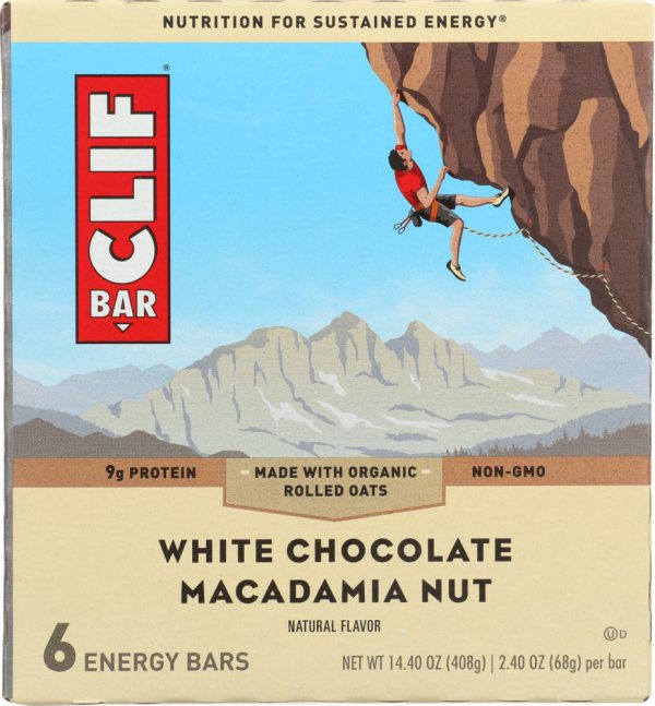 CLIF: Bar Chocolate White Macadamia 6 pc, 14.4 oz Fashion