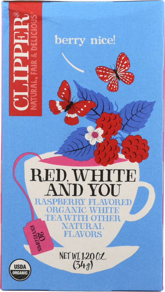 CLIPPER: Organic Red White & You Tea, 1.20 oz Discount