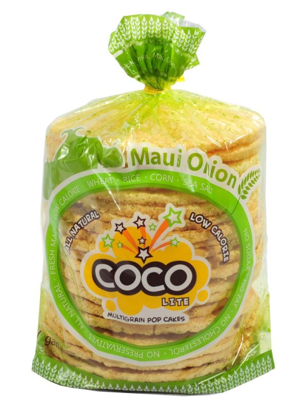 COCO LITE: Maui Onion Multigrain Pop Cakes, 2.64 oz Hot on Sale