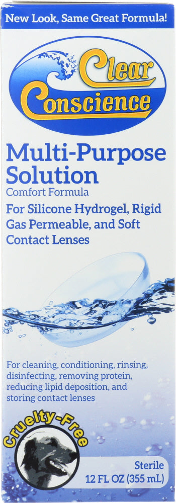 CLEAR CONSCIENCE: Contact Lens Multi Purpose Solution, 12 oz on Sale