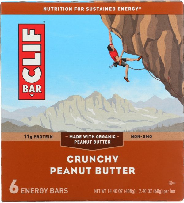 CLIF: Bar Crunchy Peanut Butter 6 pc, 14.4 oz Online Sale