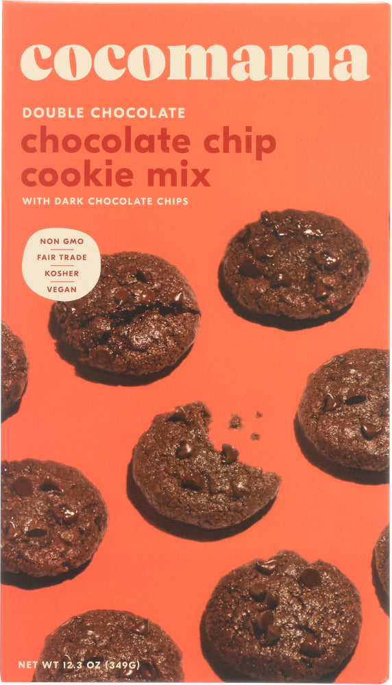 CISSE COCOA CO: Double Chocolate Chip Cookies Mix, 12.28 oz Online Hot Sale