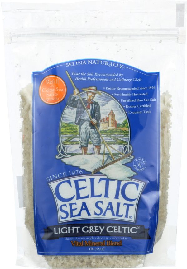 CELTIC: Coarse Sea Salt Light Grey Celtic, 1 lb Cheap