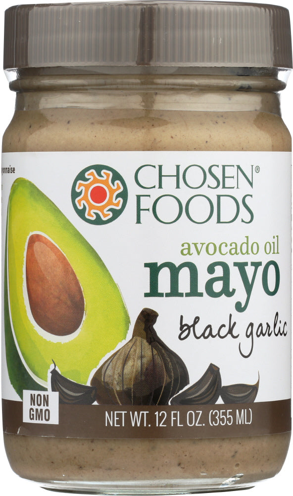 CHOSEN FOODS: Mayo Avocado Oil Black Garlic, 12 oz Online Hot Sale