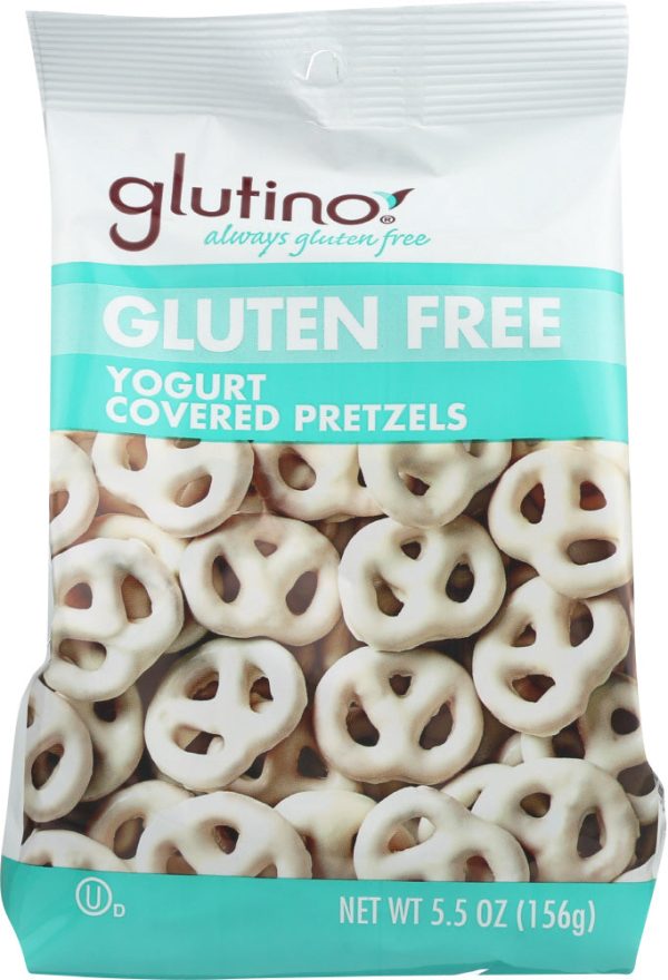 GLUTINO: Gluten Free Yogurt Covered Pretzels, 5.5 oz Discount