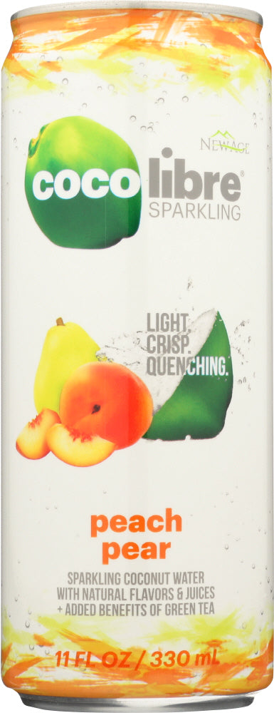 COCO LIBRE: Sparkling Coconut Water Peach Pear, 11 fl oz Online now