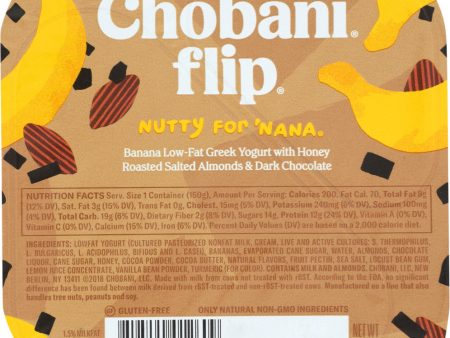 CHOBANI: Nutty for Nana Flip Yogurt, 5.30 oz Hot on Sale