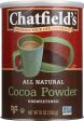 CHATFIELDS: All Natural Cocoa Powder Unsweetened, 10 oz Cheap