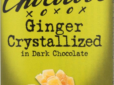 CHOCOLOVE: Dark Chocolate Bar Crystallized Ginger, 3.2 oz Online Hot Sale