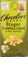 CHOCOLOVE: Dark Chocolate Bar Crystallized Ginger, 3.2 oz Online Hot Sale