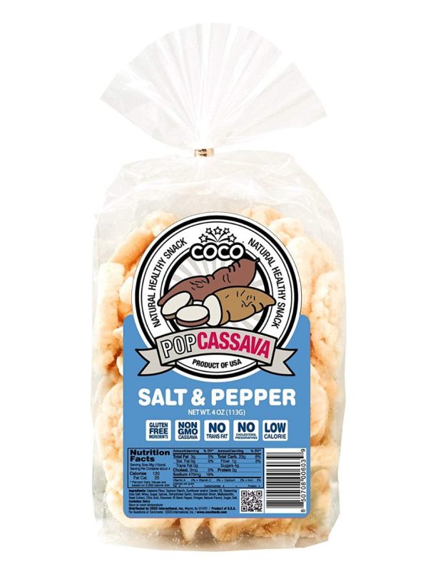 COCO LITE: Pop Cassava Salt and Pepper, 4 oz Online