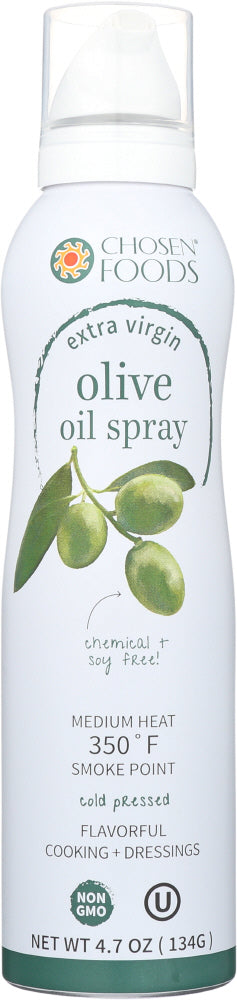 CHOSEN FOODS: Extra Virgin Olive Spray Oil, 4.7 oz Supply