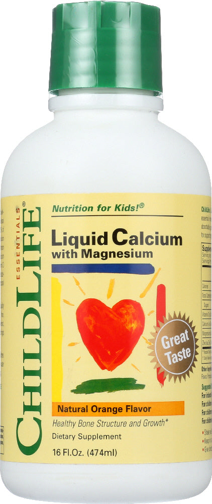 CHILDLIFE ESSENTIALS: Liquid Calcium with Magnesium Natural Orange Flavor, 16 oz Fashion