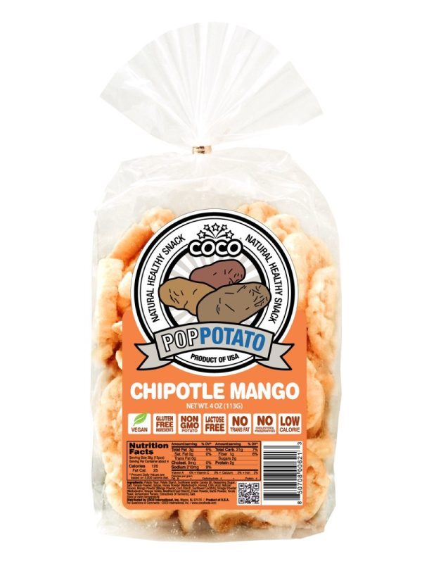 COCO LITE: Pop Potato Chipotle Mango, 4 oz Online