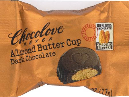 CHOCOLOVE: Almond Butter Cups Dark Chocolate, 0.6 oz Online