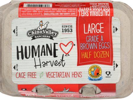 CHINO VALLEY: Humane Harvest Large Brown Eggs, 6 count For Sale