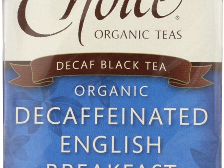 CHOICE TEA: Decaffeinated English Breakfast Tea, 16 bg For Sale