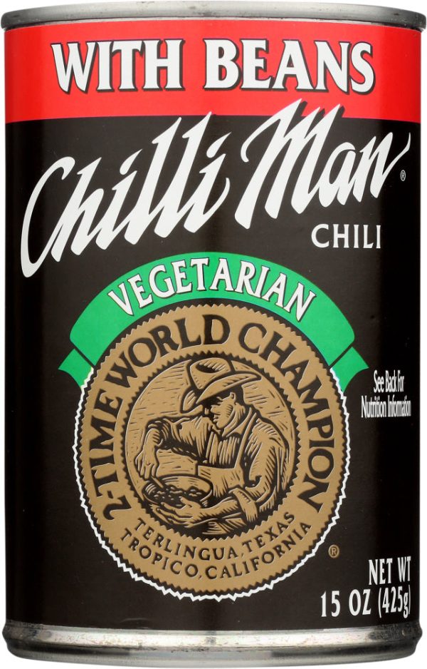 CHILLI MAN: Chili with Beans Vegetarian, 15 oz Online Sale