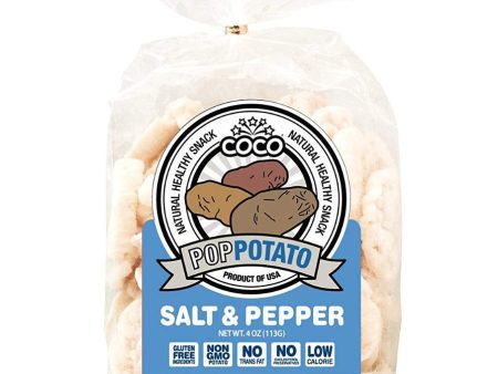 COCO LITE: Pop Potato Salt and Pepper, 4 oz Discount